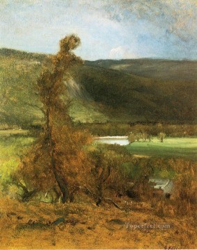  Ledg Oil Painting - North Conway White Horse Ledge Tonalist George Inness